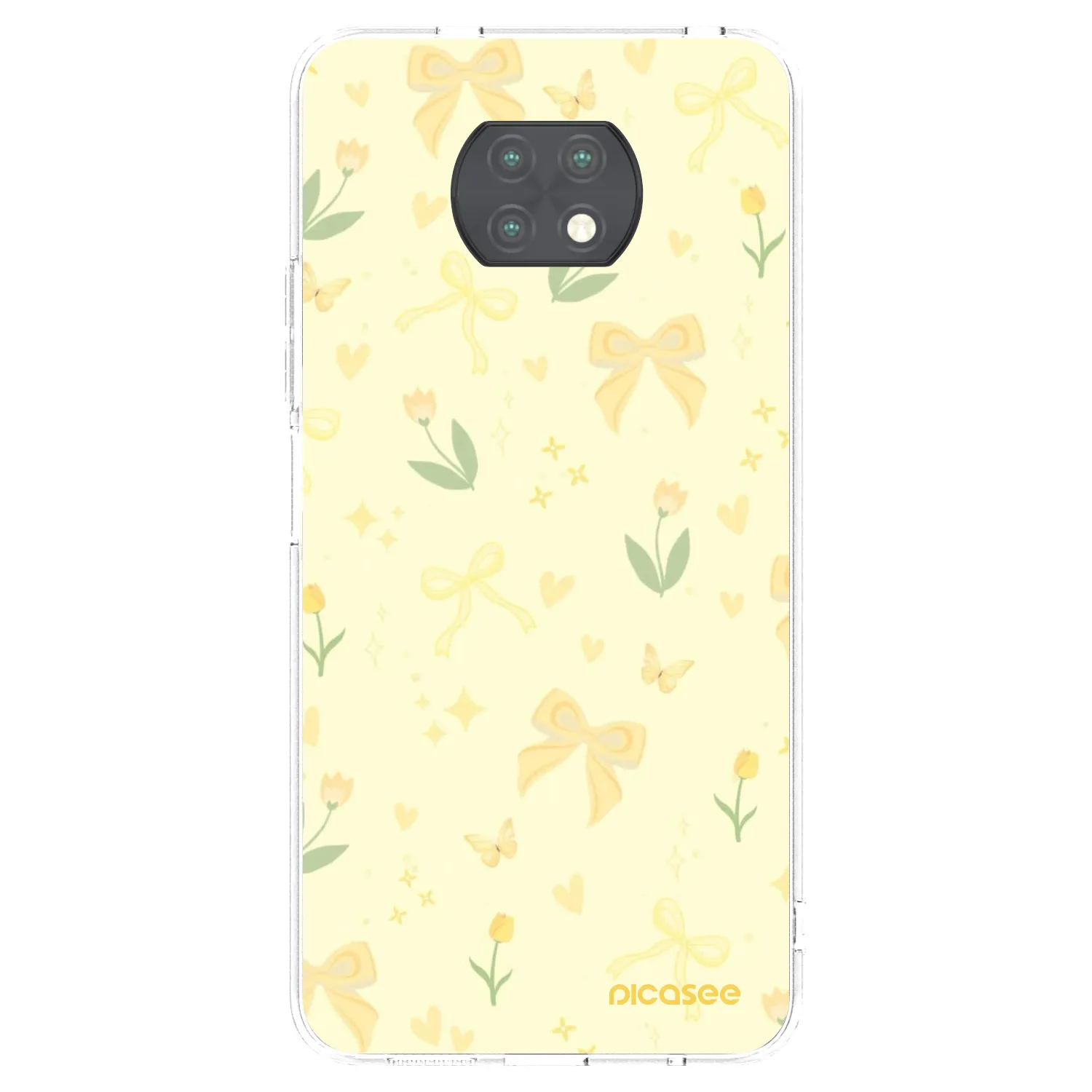 Picasee διαφανής θήκη σιλικόνης Xiaomi Redmi Note 9T - Honey Blossom