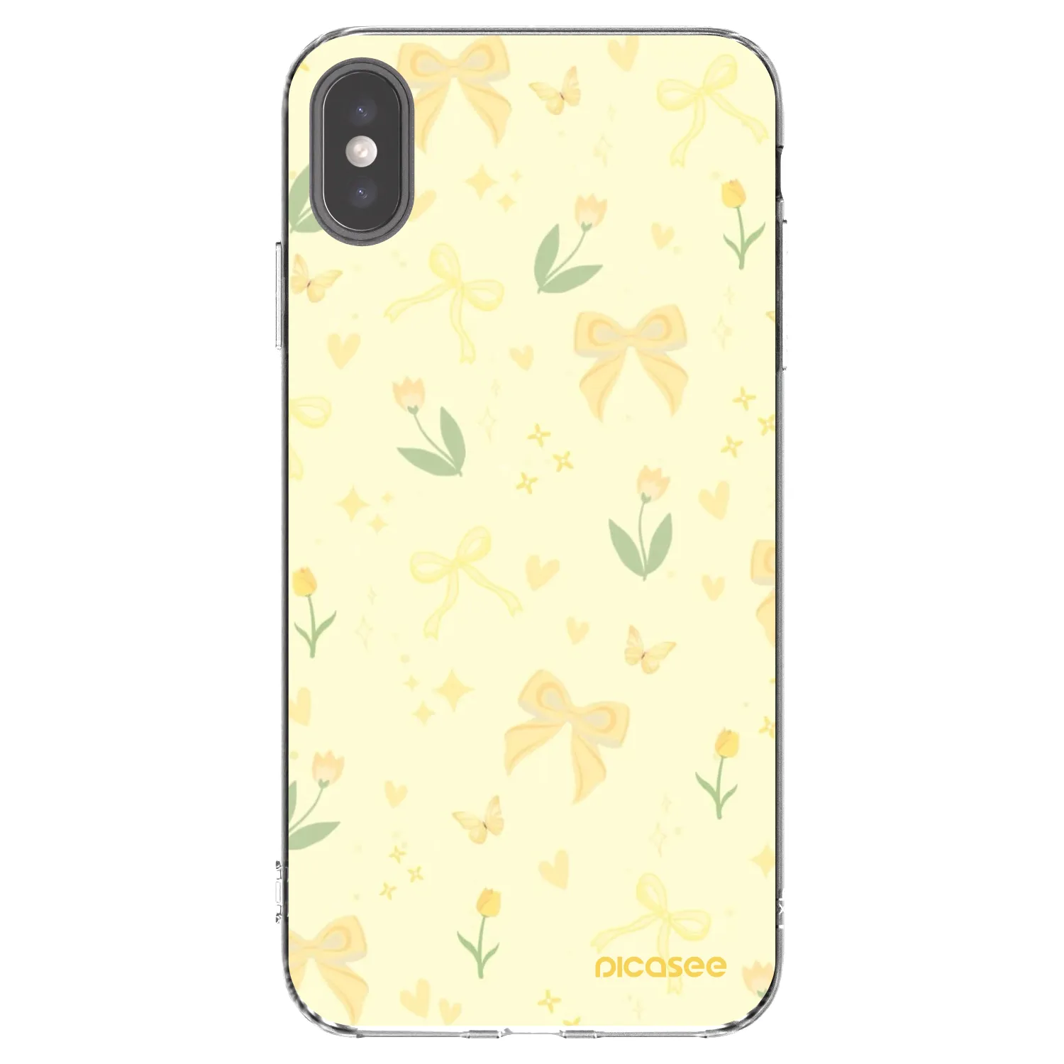 Picasee διαφανής θήκη σιλικόνης Apple iPhone XS Max - Honey Blossom
