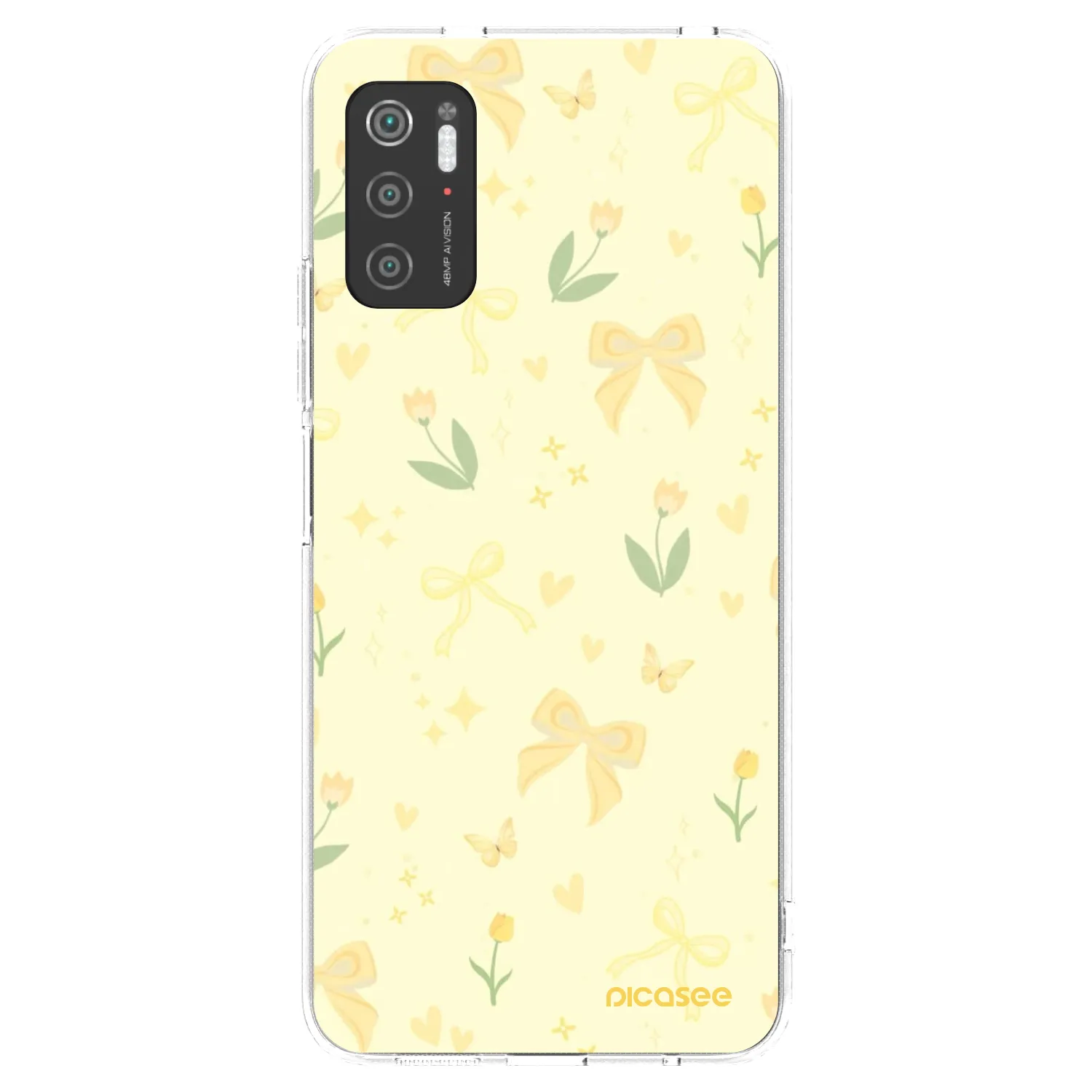 Picasee διαφανής θήκη σιλικόνης Xiaomi Poco M3 Pro 5G - Honey Blossom