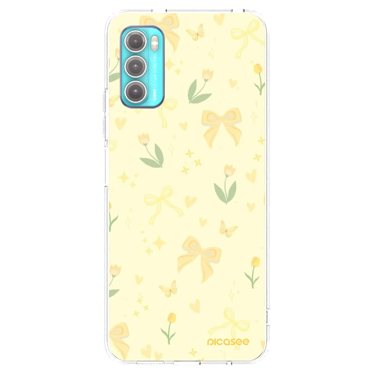 Picasee διαφανής θήκη σιλικόνης Motorola Moto G60 - Honey Blossom