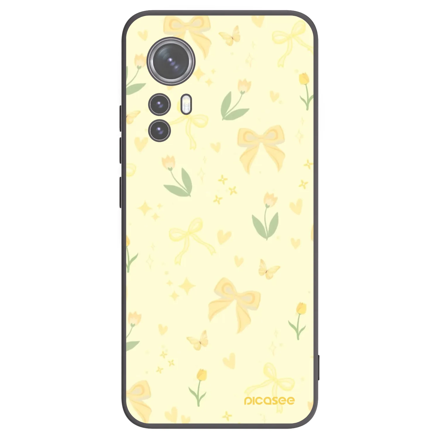 Picasee Μαύρη θήκη σιλικόνης για Xiaomi 12X - Honey Blossom