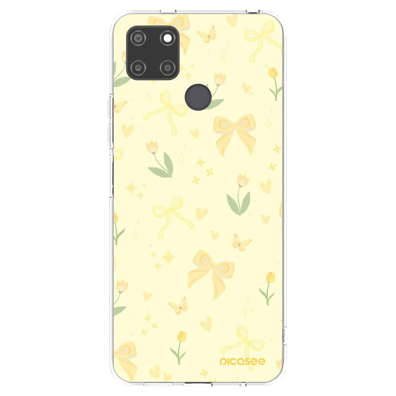 Picasee διαφανής θήκη σιλικόνης Realme C21Y - Honey Blossom