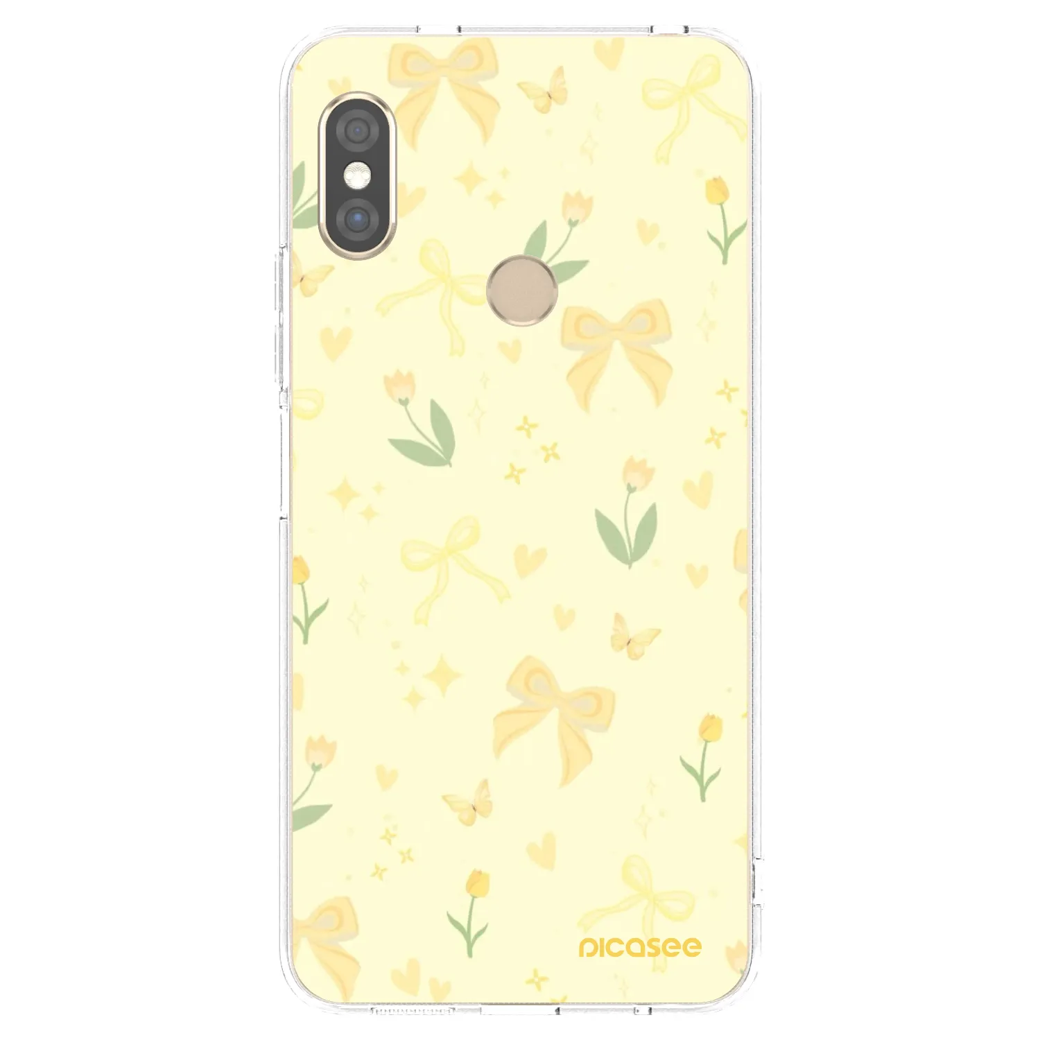 Picasee διαφανής θήκη σιλικόνης Xiaomi Redmi Note 5 Global - Honey Blossom