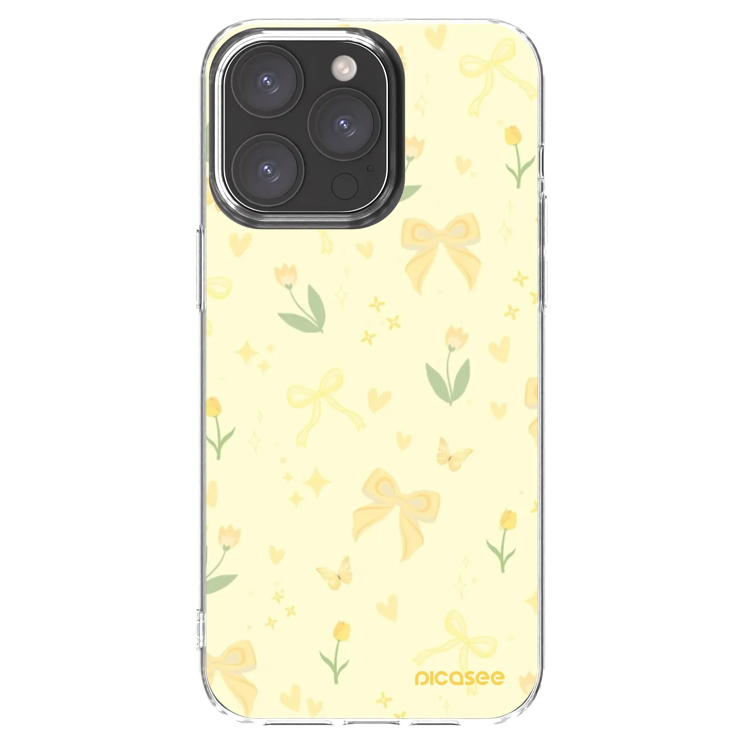 Picasee διαφανής θήκη σιλικόνης Apple iPhone 15 Pro Max - Honey Blossom
