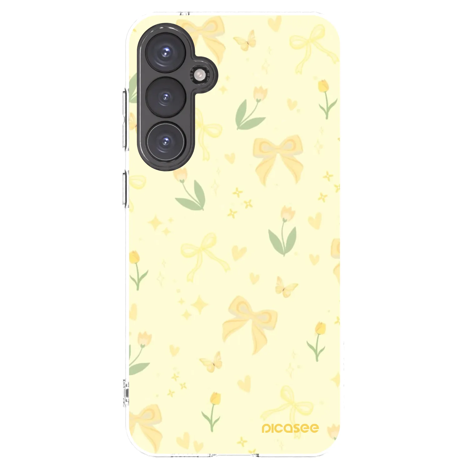 Picasee διαφανής θήκη σιλικόνης Samsung Galaxy S23 FE S711B - Honey Blossom