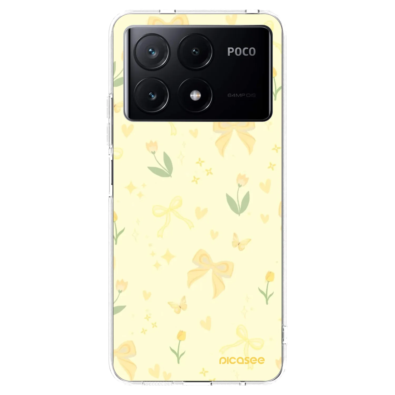 Picasee διαφανής θήκη σιλικόνης Xiaomi Poco X6 Pro - Honey Blossom
