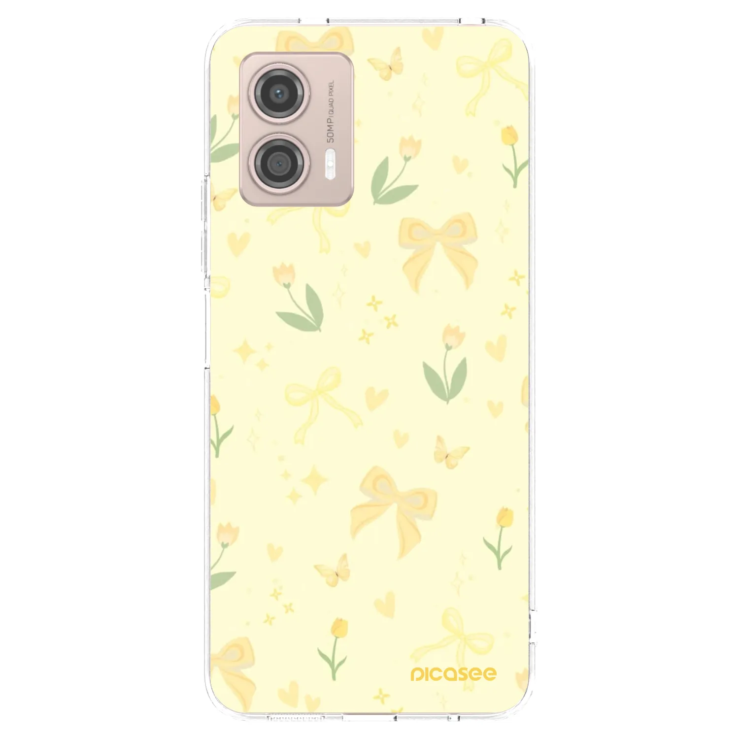 Picasee διαφανής θήκη σιλικόνης Motorola Moto G53 5G - Honey Blossom
