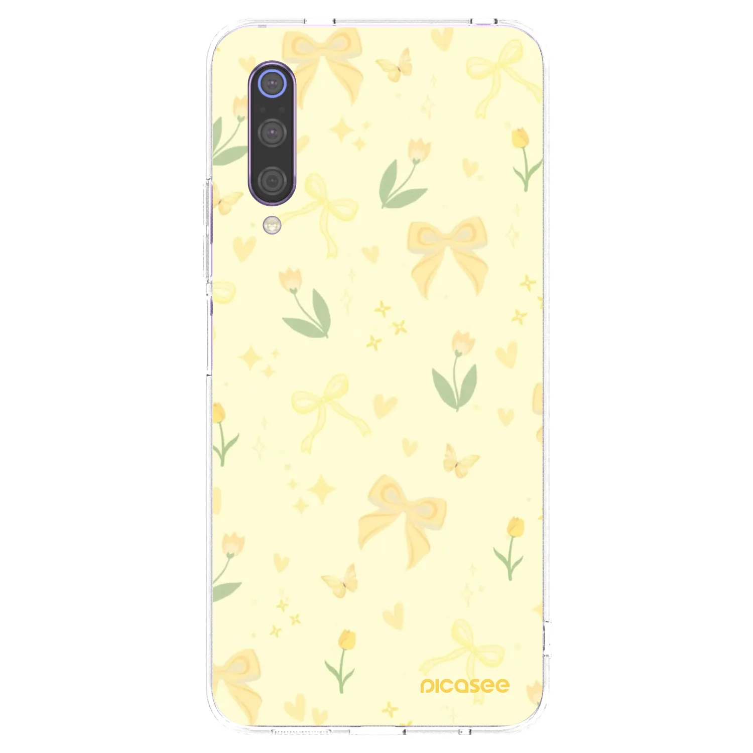 Picasee διαφανής θήκη σιλικόνης Xiaomi Mi 9 - Honey Blossom