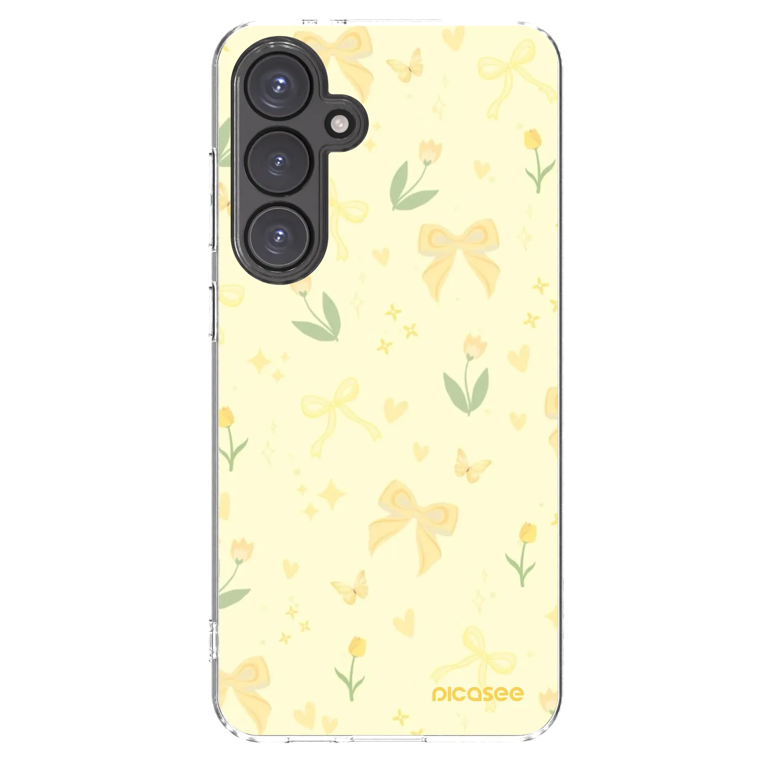 Picasee διαφανής θήκη σιλικόνης Samsung Galaxy S24 FE S721B - Honey Blossom