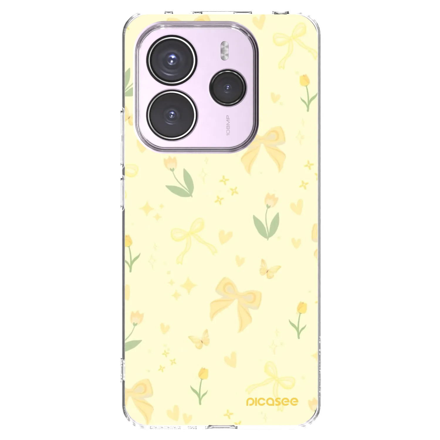 Picasee διαφανής θήκη σιλικόνης Xiaomi Redmi Note 14 5G - Honey Blossom