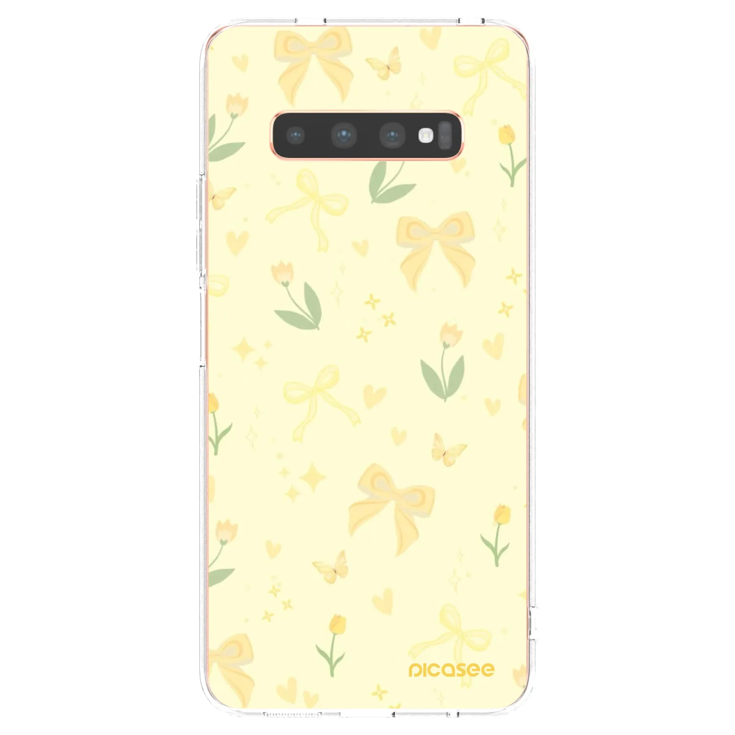 Picasee διαφανής θήκη σιλικόνης Samsung Galaxy S10 Plus G975 - Honey Blossom