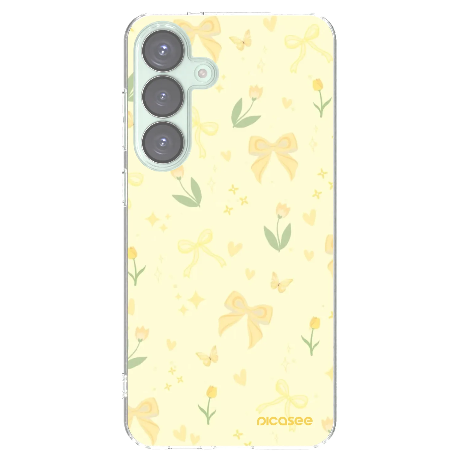 Picasee διαφανής θήκη σιλικόνης Samsung Galaxy S25+ 5G - Honey Blossom