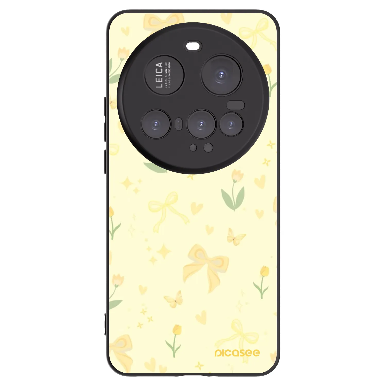 Picasee Μαύρη θήκη σιλικόνης για Xiaomi 15 Ultra - Honey Blossom