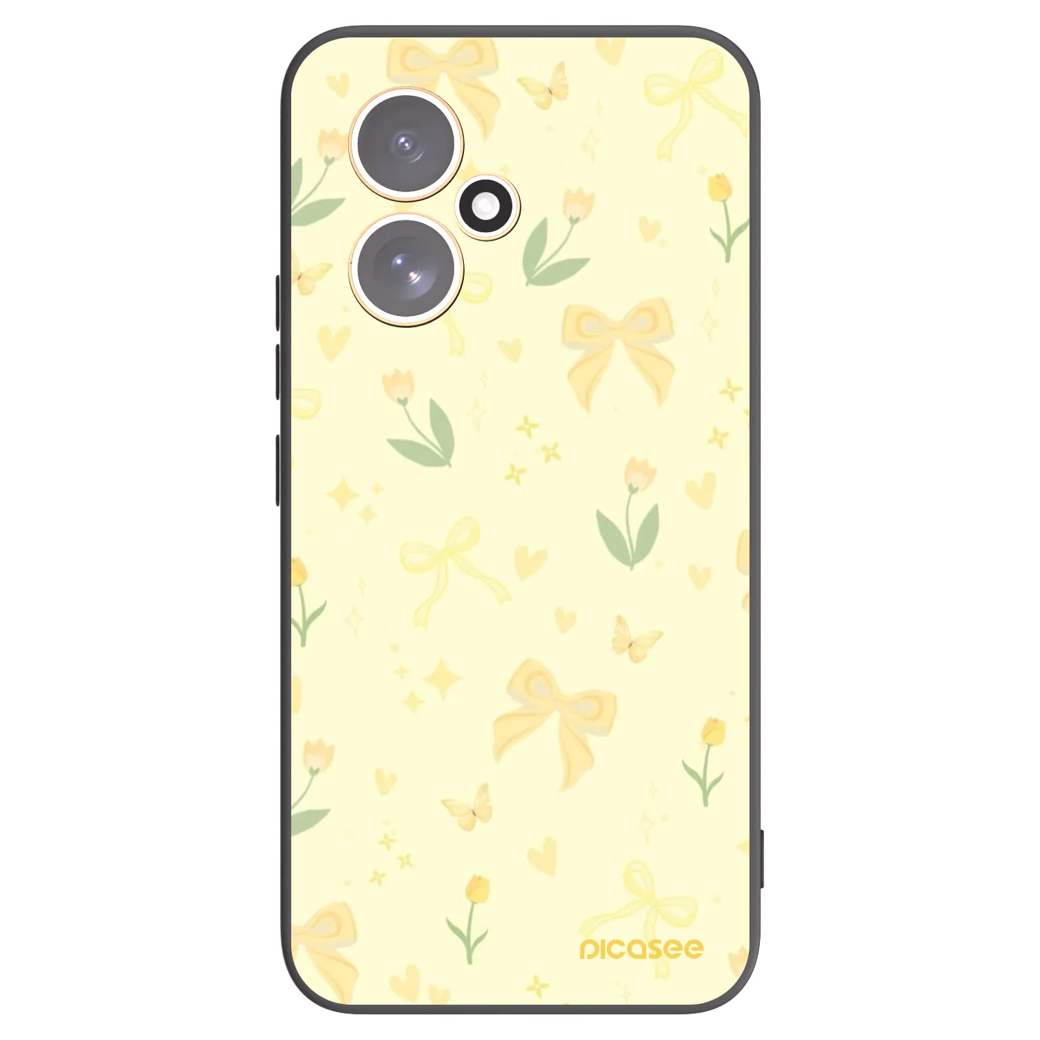Picasee Μαύρη θήκη σιλικόνης για Honor 400 5G - Honey Blossom