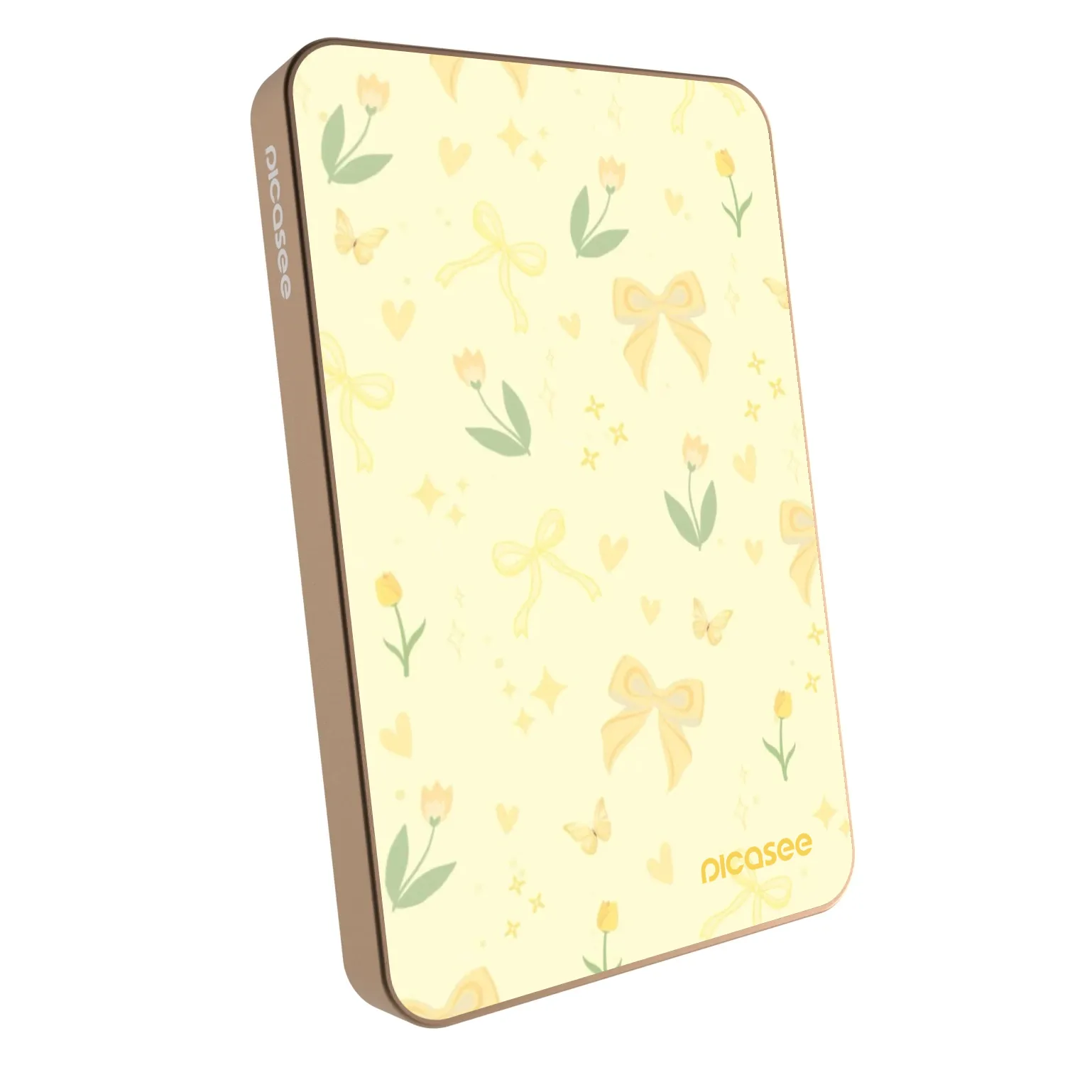 Picasee Powerbank με MagSafe 5 000 mAh Χρυσαφένιος - Honey Blossom