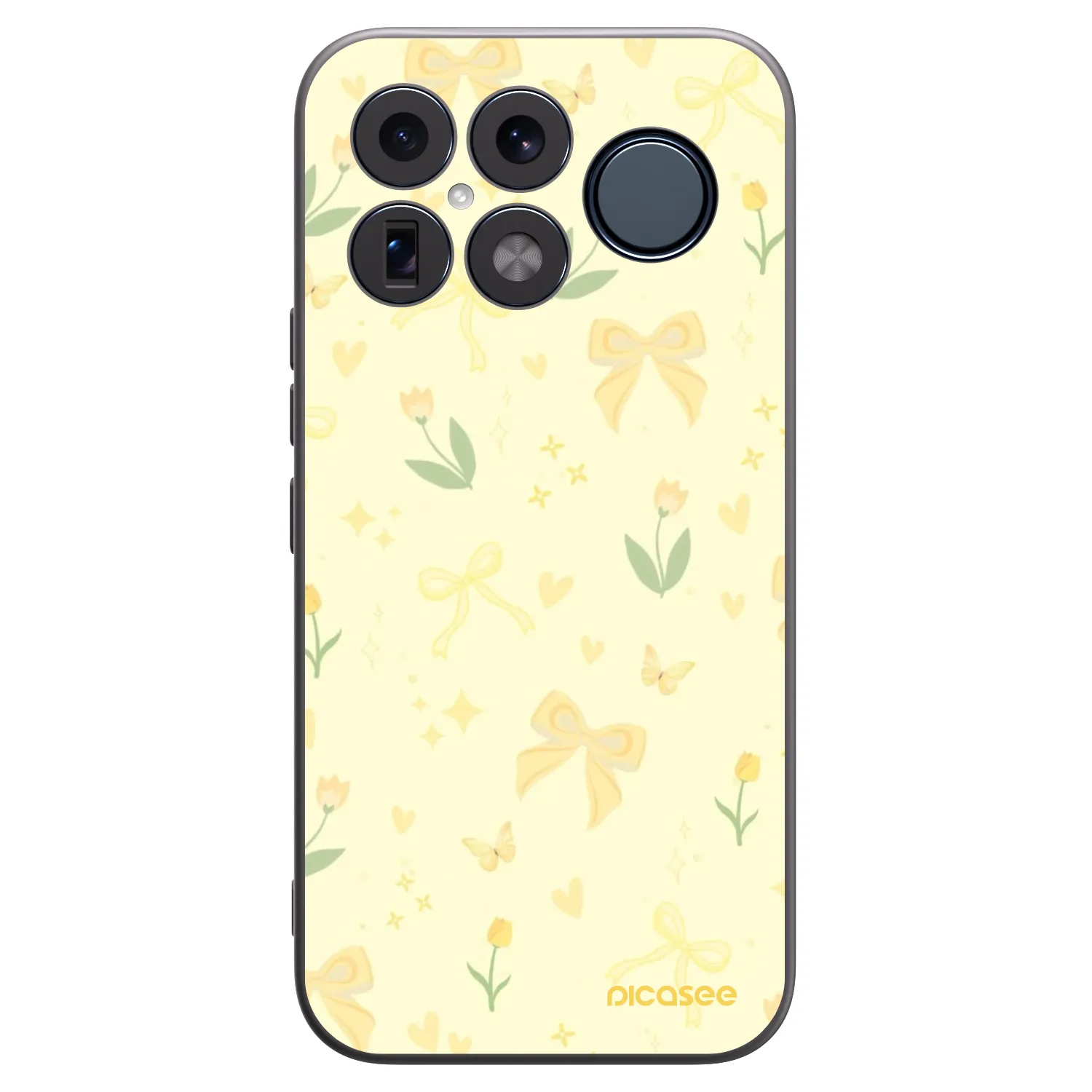Picasee Μαύρη θήκη σιλικόνης για Xiaomi Poco F8 Ultra - Honey Blossom
