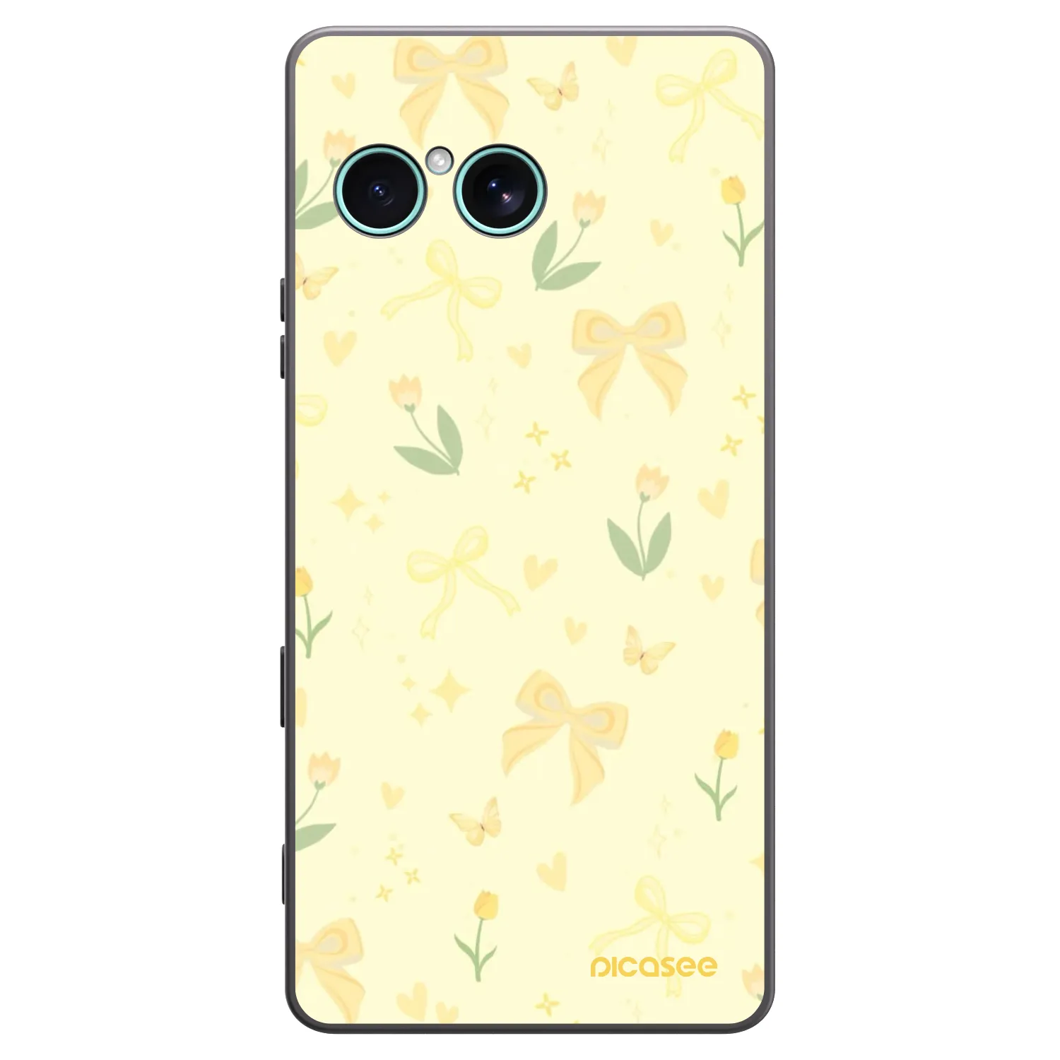 Picasee Μαύρη θήκη σιλικόνης για Sony Xperia 10 VII - Honey Blossom