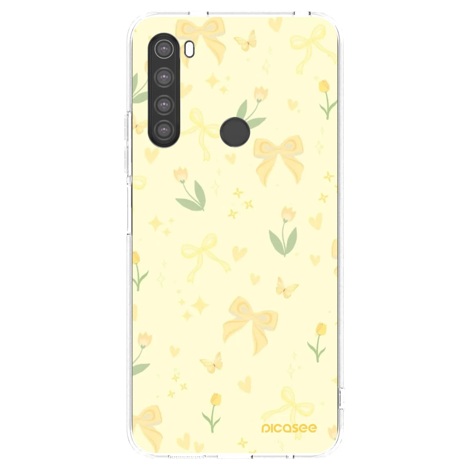 Picasee διαφανής θήκη σιλικόνης Xiaomi Redmi Note 8 - Honey Blossom