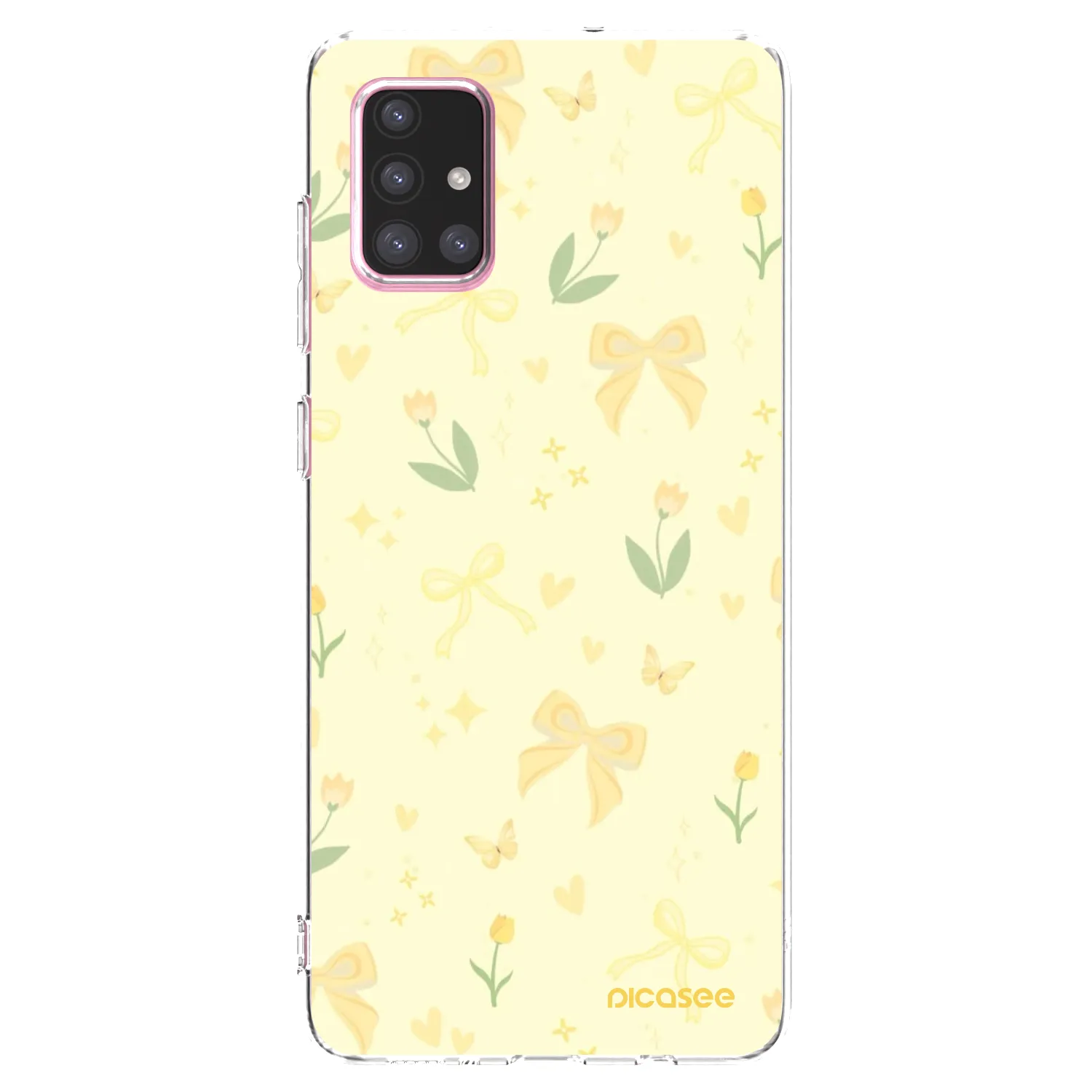 Picasee διαφανής θήκη σιλικόνης Samsung Galaxy A71 A715F - Honey Blossom