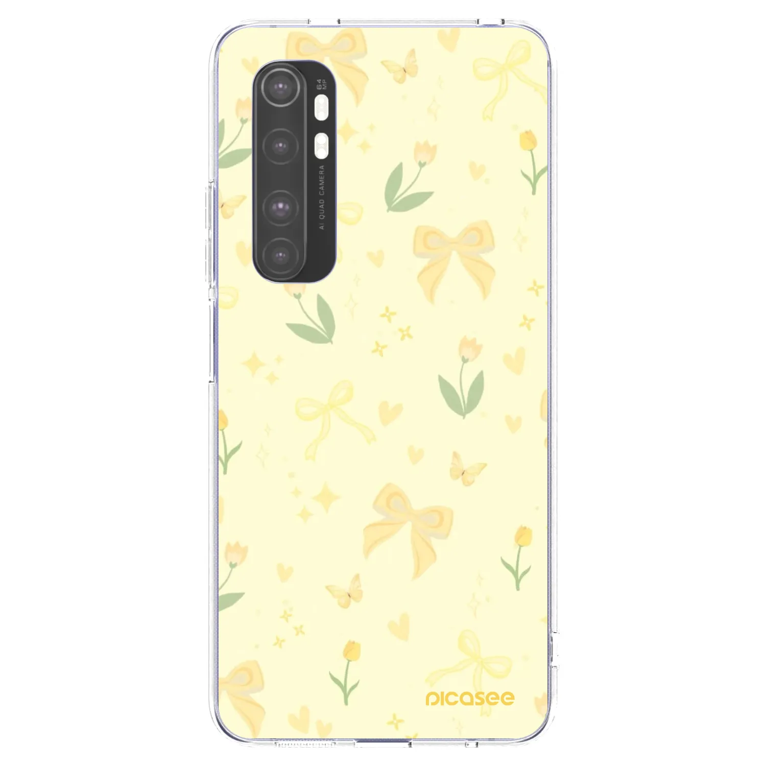 Picasee διαφανής θήκη σιλικόνης Xiaomi Mi Note 10 Lite - Honey Blossom