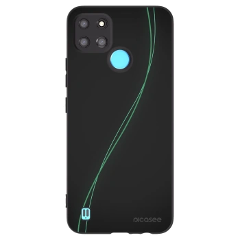 Picasee Μαύρη θήκη σιλικόνης για Realme C21Y - Be Different