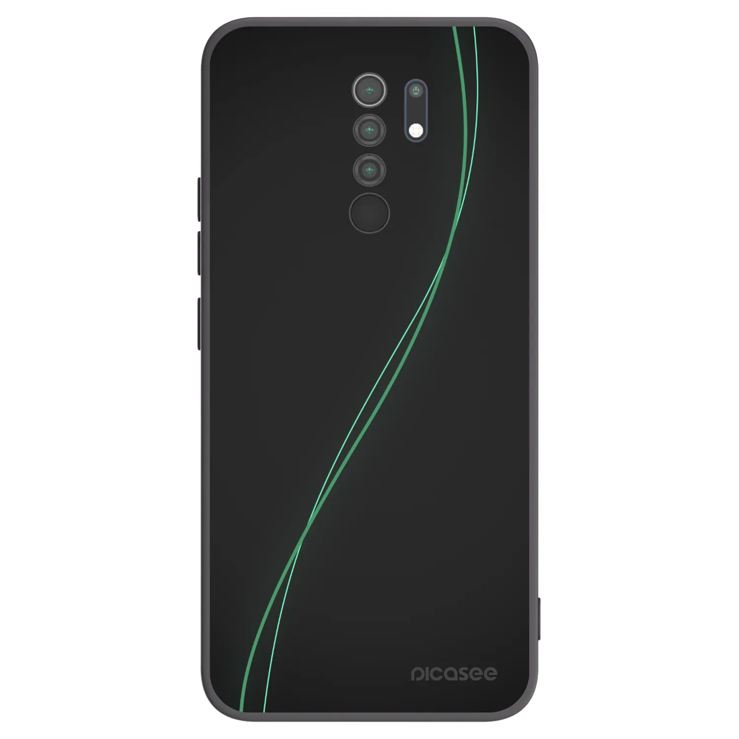 Picasee Μαύρη θήκη σιλικόνης για Xiaomi Redmi 9 - Be Different