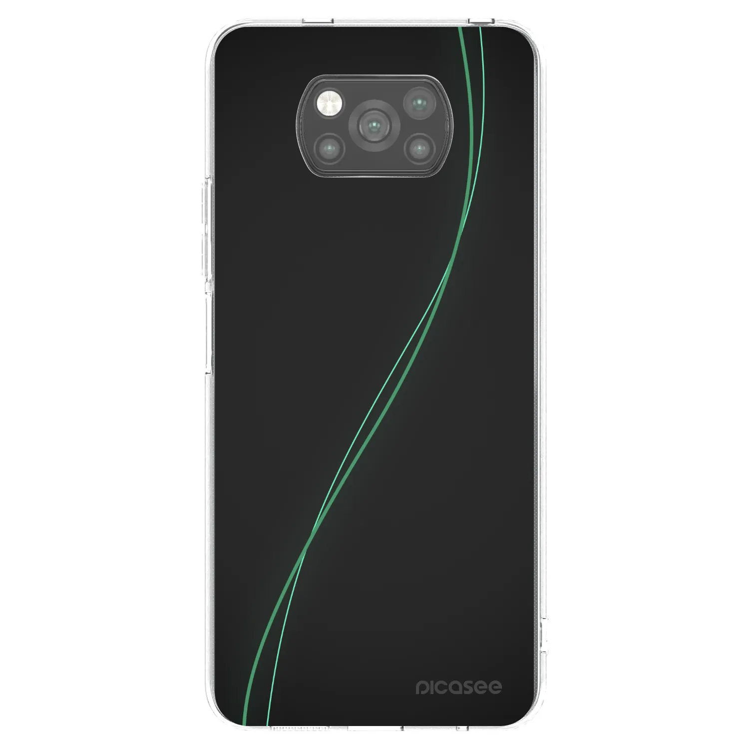 Picasee Μαύρη θήκη σιλικόνης για Xiaomi Poco X3 - Be Different