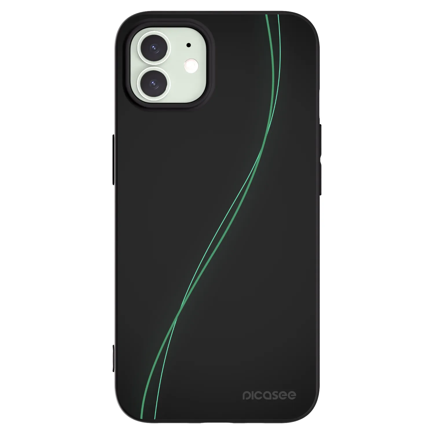 Picasee Μαύρη θήκη σιλικόνης για Apple iPhone 12 - Be Different
