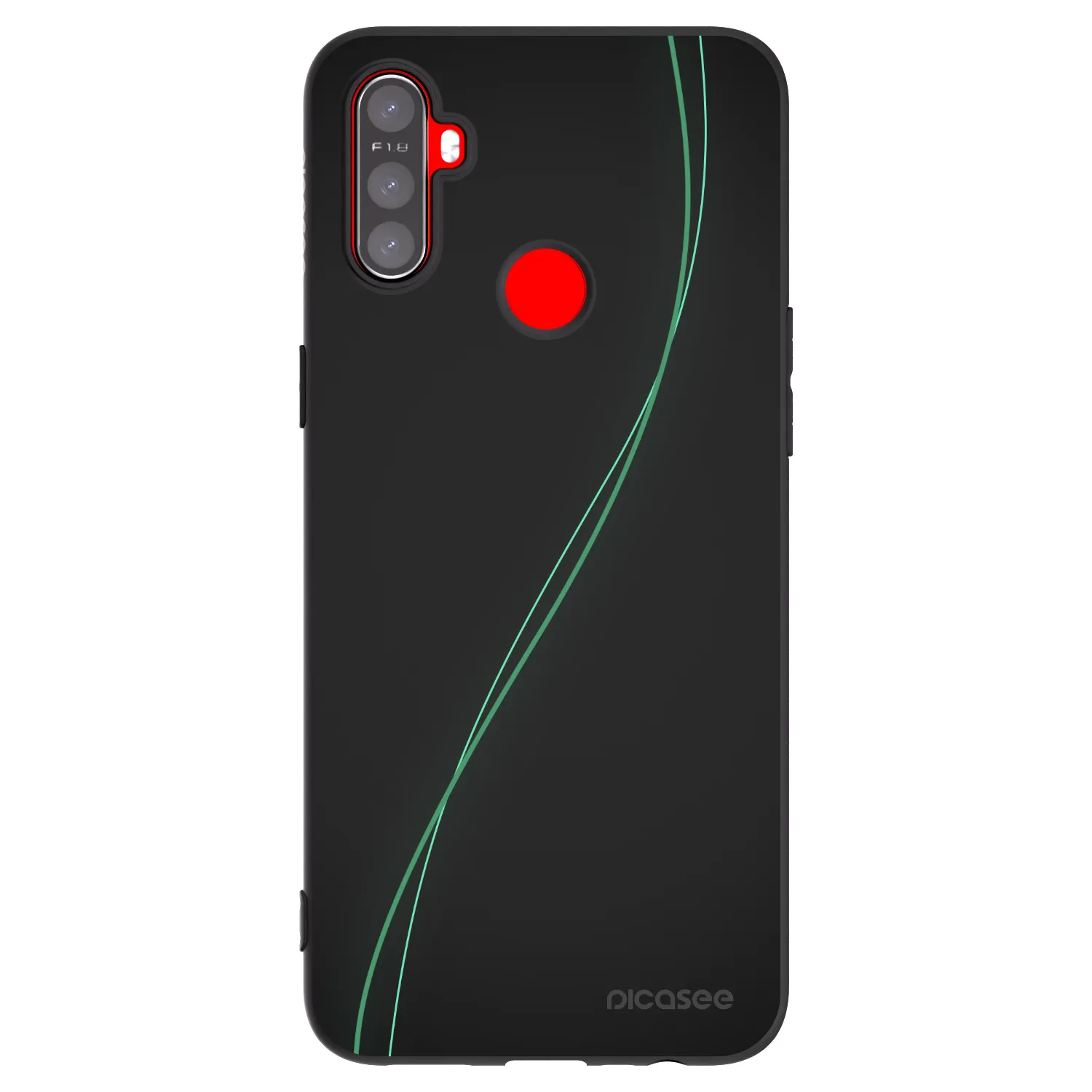 Picasee Μαύρη θήκη σιλικόνης για Realme C3 - Be Different