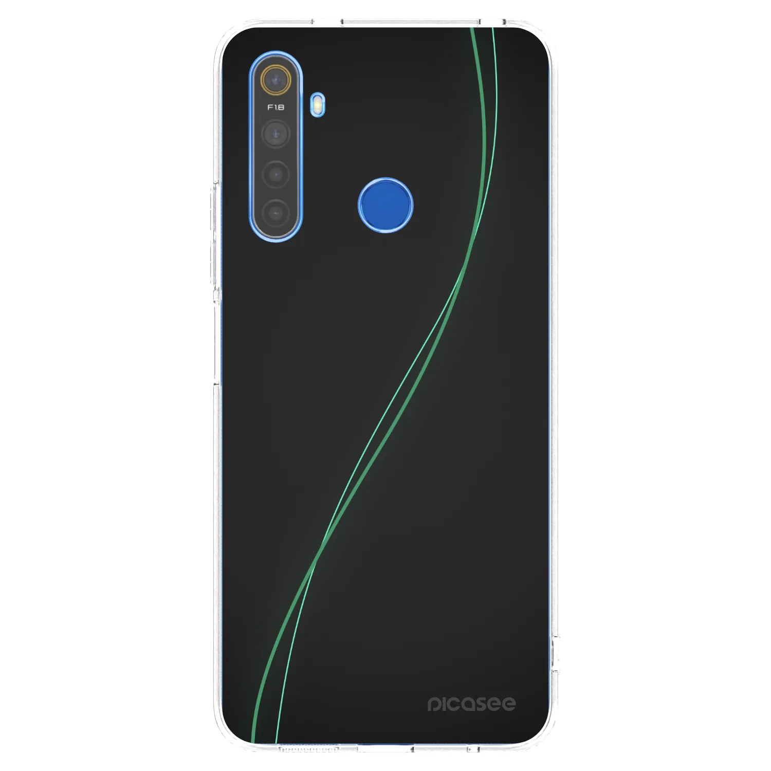 Picasee διαφανής θήκη σιλικόνης Realme 5 - Be Different