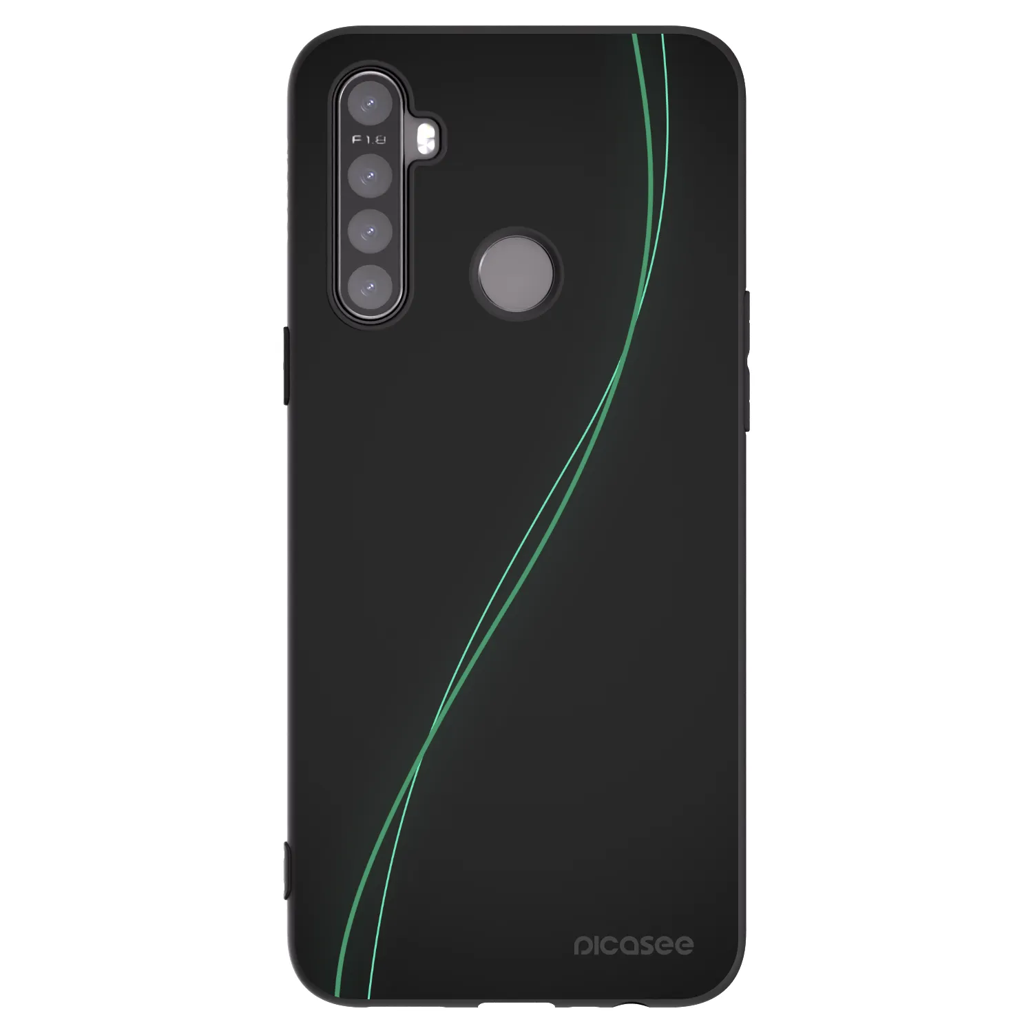 Picasee Μαύρη θήκη σιλικόνης για Realme 5 - Be Different