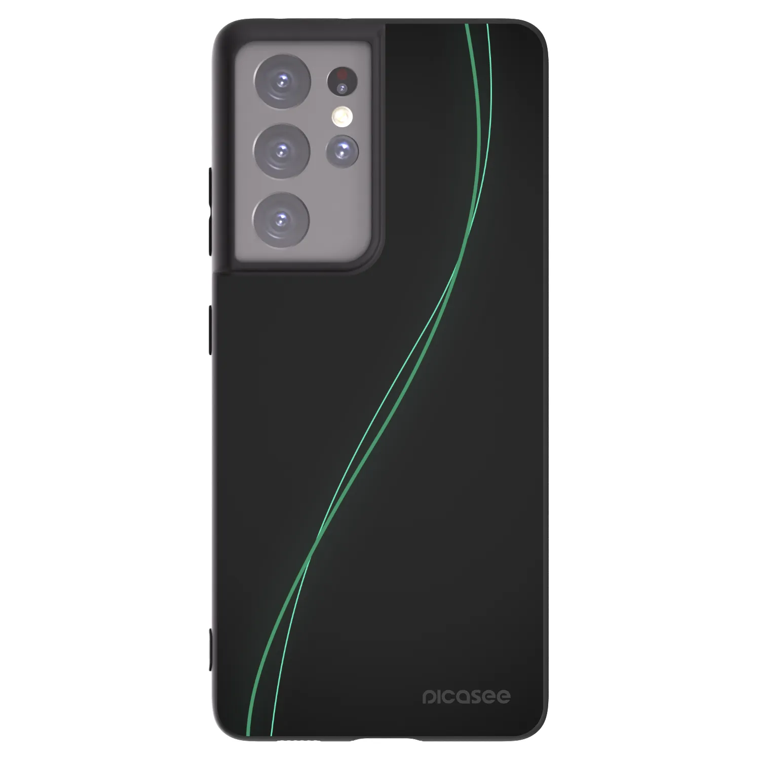 Picasee Μαύρη θήκη σιλικόνης για Samsung Galaxy S21 Ultra 5G G998B - Be Different