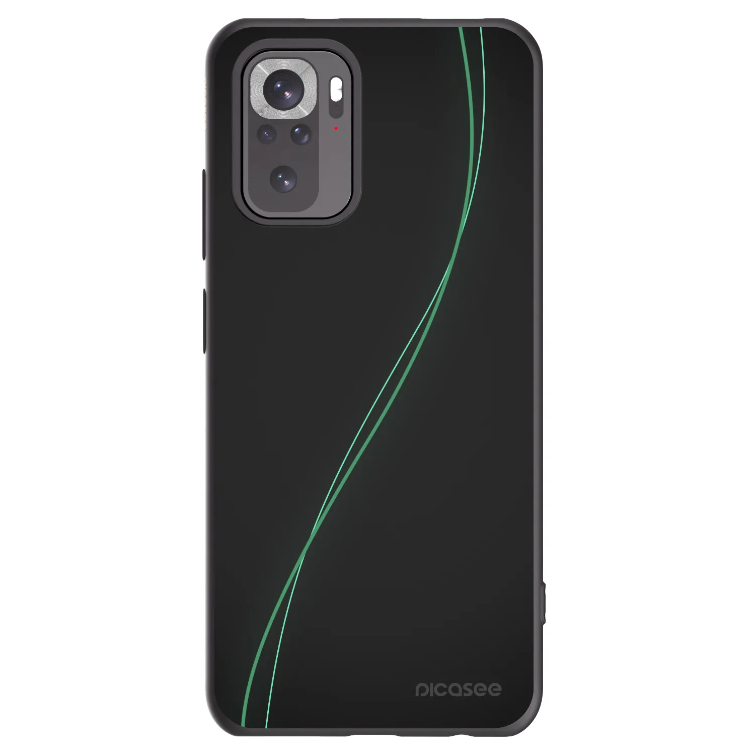 Picasee Μαύρη θήκη σιλικόνης για Xiaomi Redmi Note 10 - Be Different