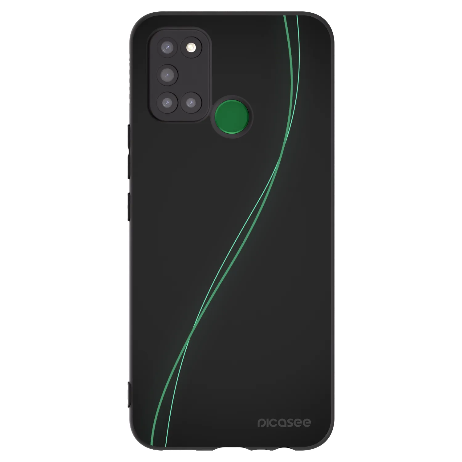 Picasee Μαύρη θήκη σιλικόνης για Realme 7i - Be Different