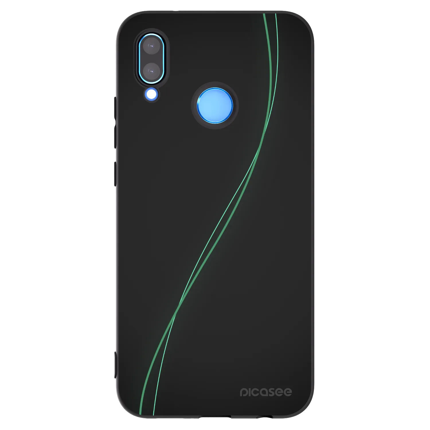 Picasee Μαύρη θήκη σιλικόνης για Huawei P20 Lite - Be Different