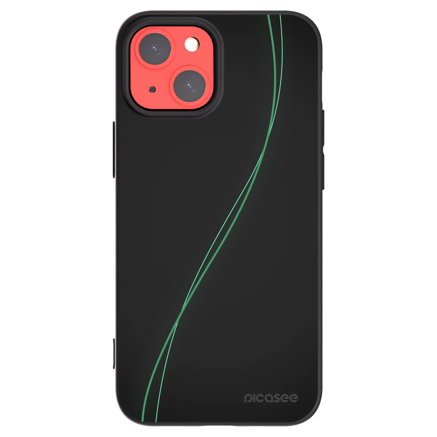 Picasee Μαύρη θήκη σιλικόνης για Apple iPhone 13 mini - Be Different