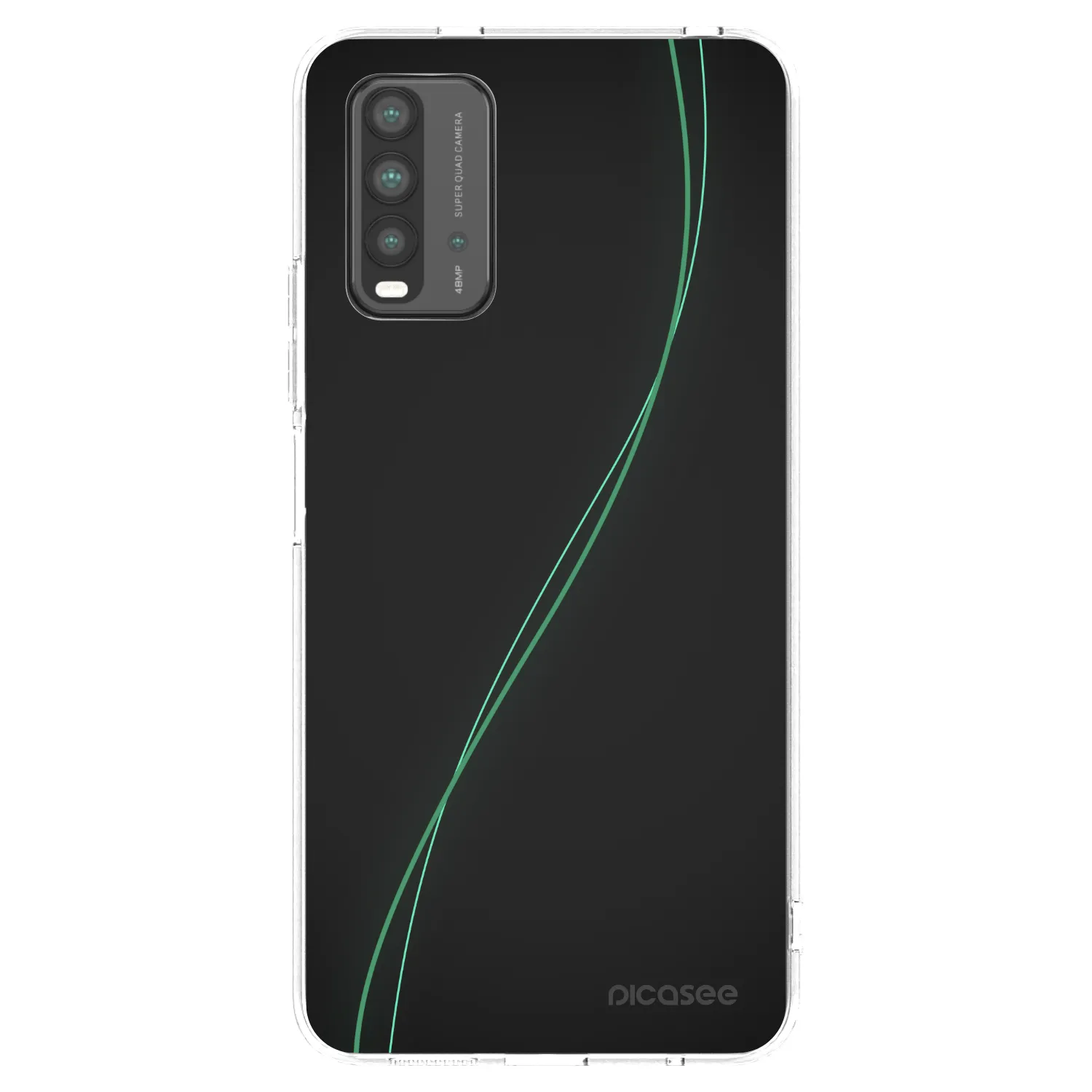 Picasee Μαύρη θήκη σιλικόνης για Xiaomi Redmi 9T - Be Different