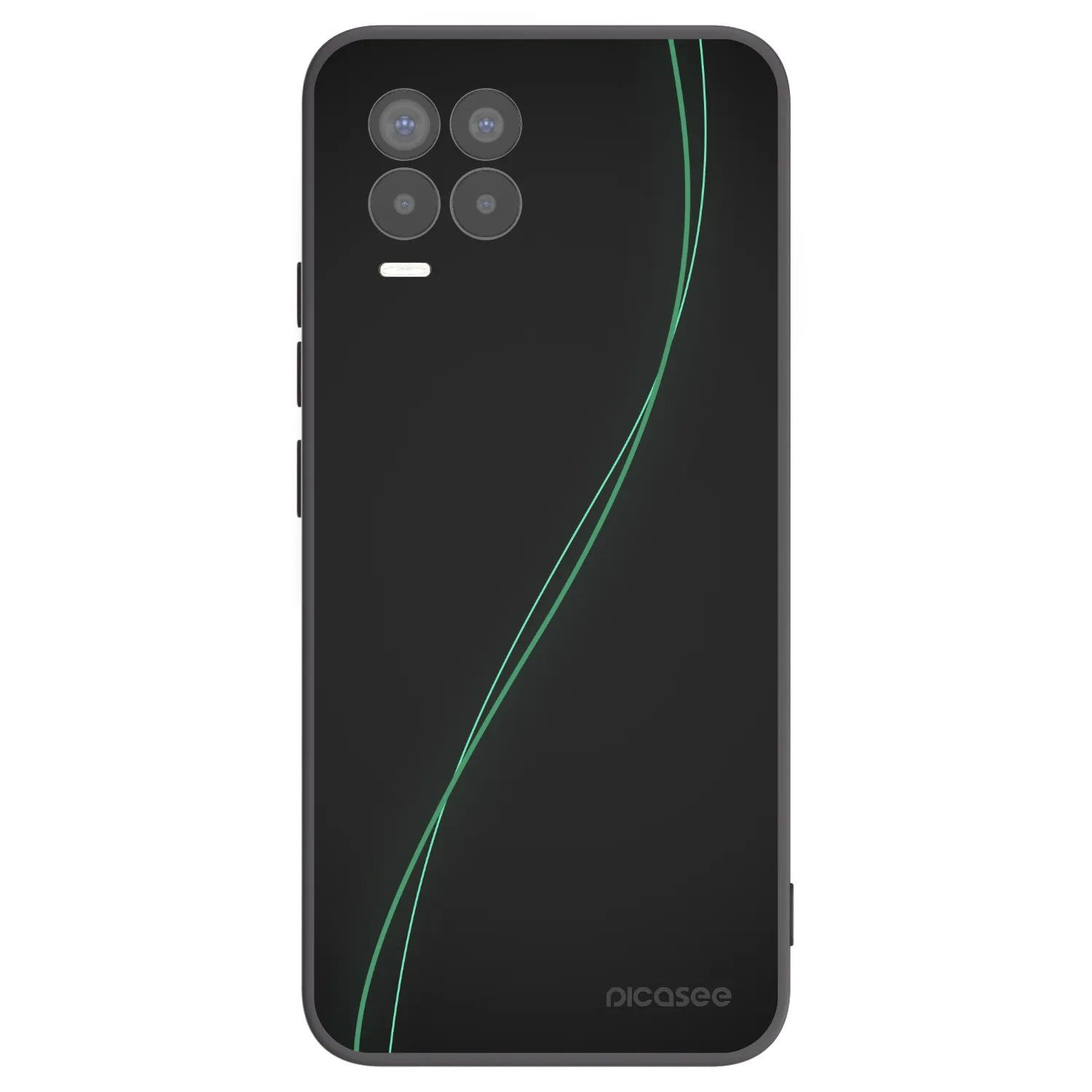 Picasee Μαύρη θήκη σιλικόνης για Realme 8 Pro - Be Different