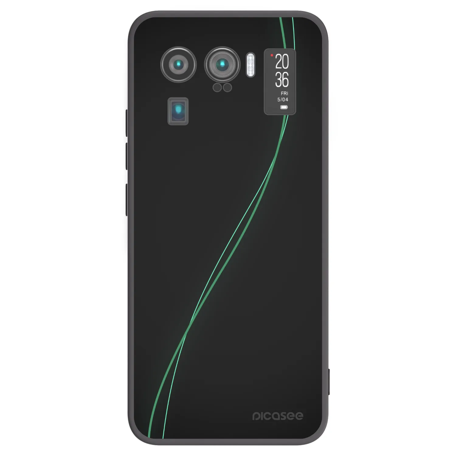 Picasee Μαύρη θήκη σιλικόνης για Xiaomi Mi 11 Ultra - Be Different