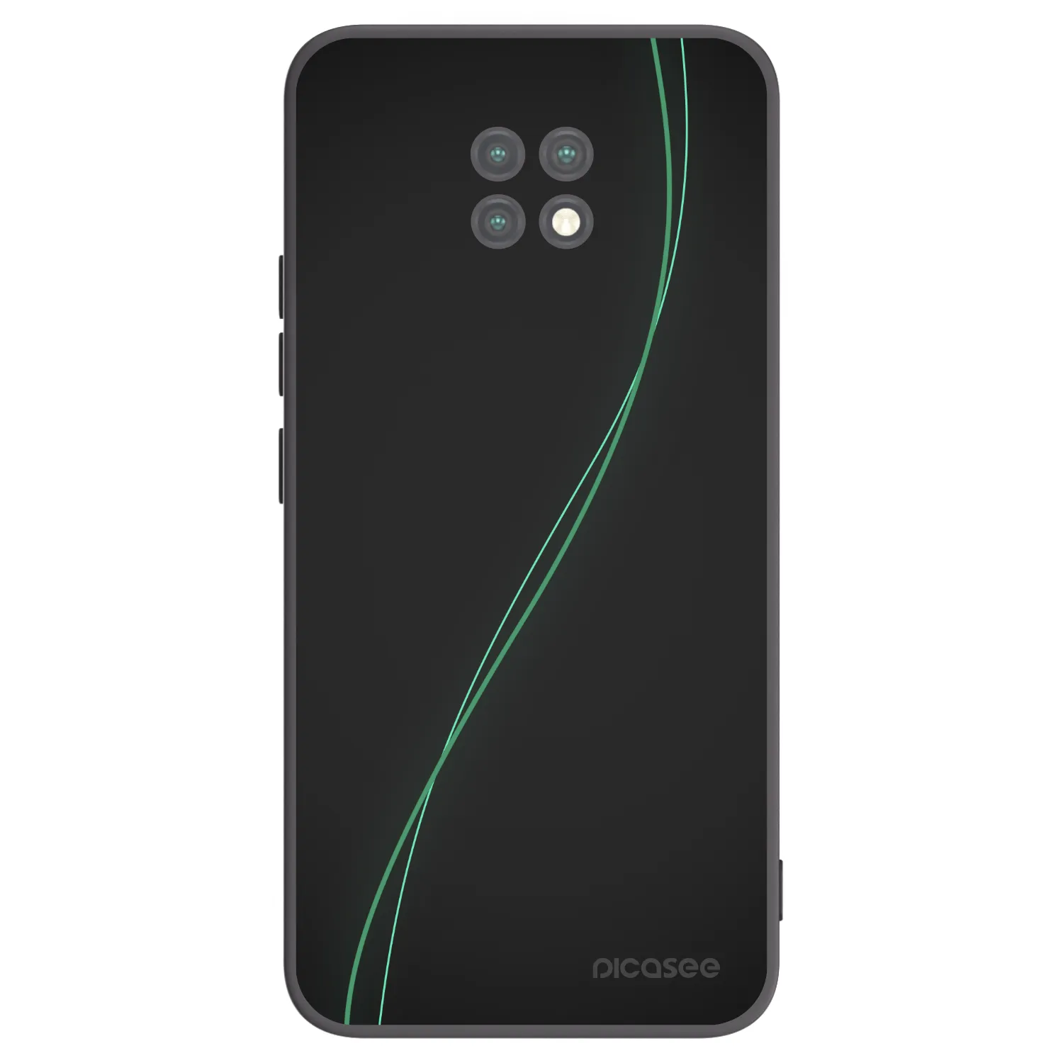 Picasee Μαύρη θήκη σιλικόνης για Xiaomi Redmi Note 9T - Be Different
