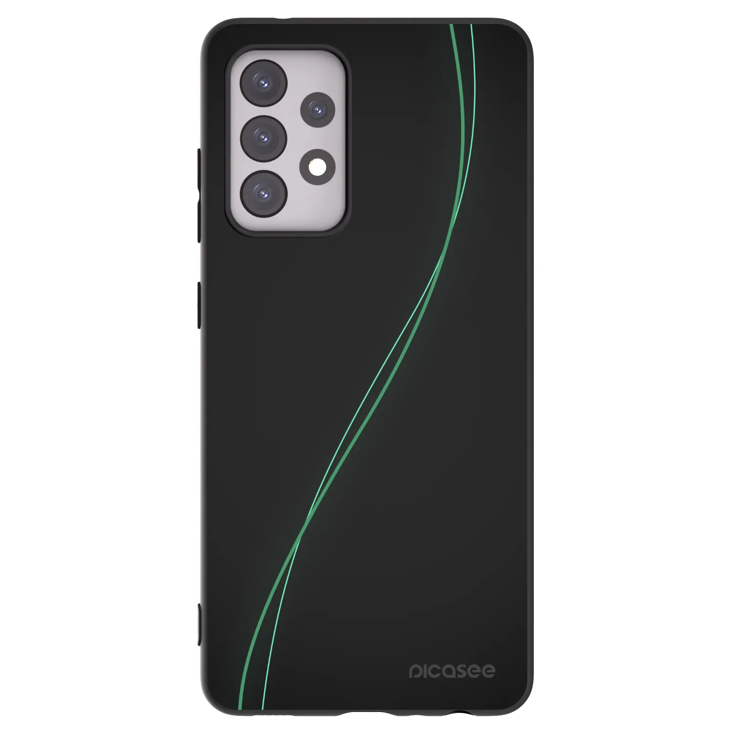 Picasee Μαύρη θήκη σιλικόνης για Samsung Galaxy A52s 5G A528B - Be Different