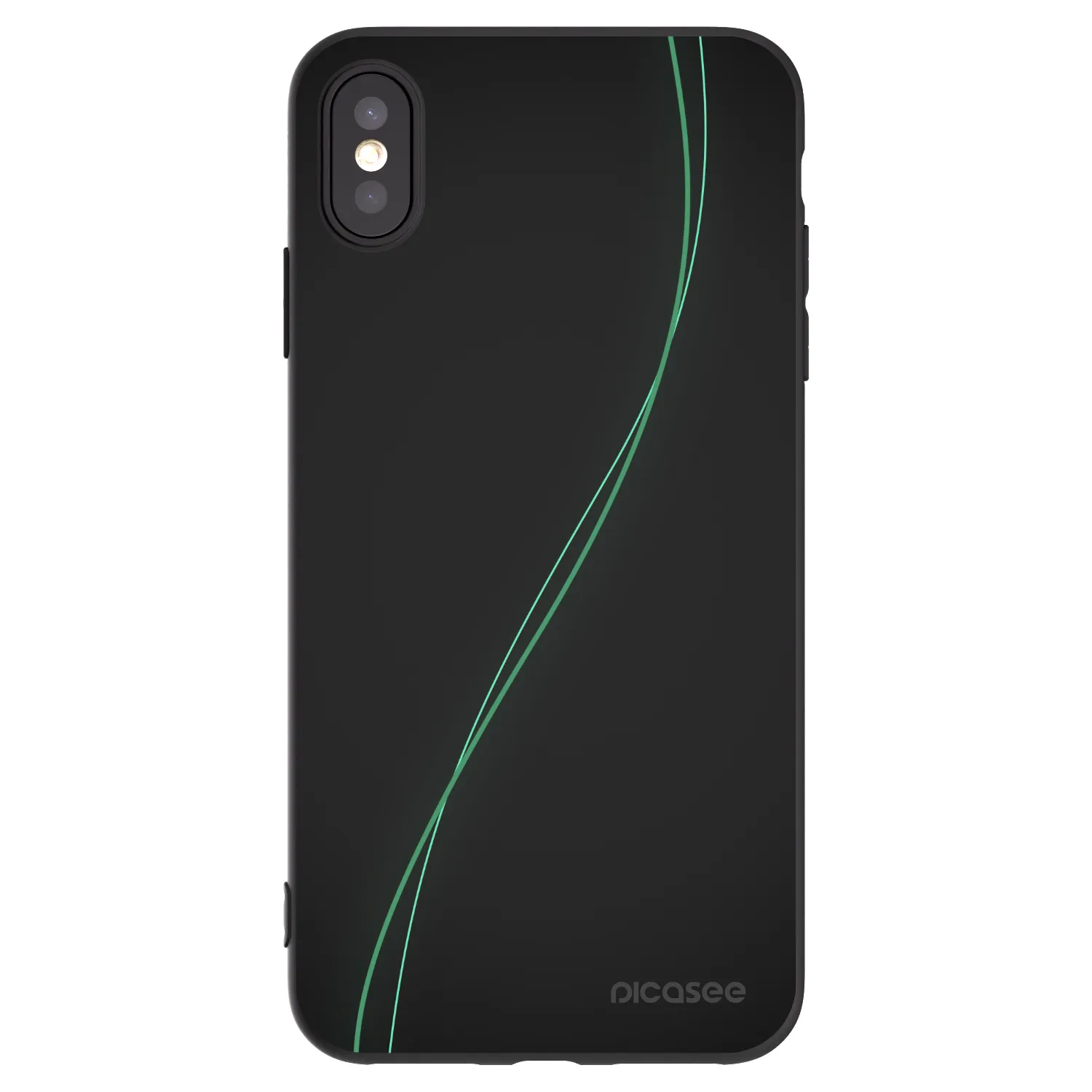 Picasee Μαύρη θήκη σιλικόνης για Apple iPhone XS Max - Be Different