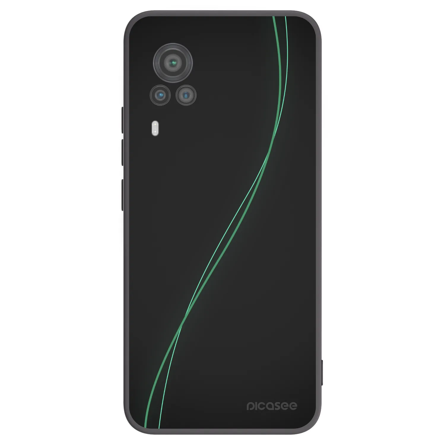 Picasee Μαύρη θήκη σιλικόνης για Vivo X60 Pro 5G - Be Different