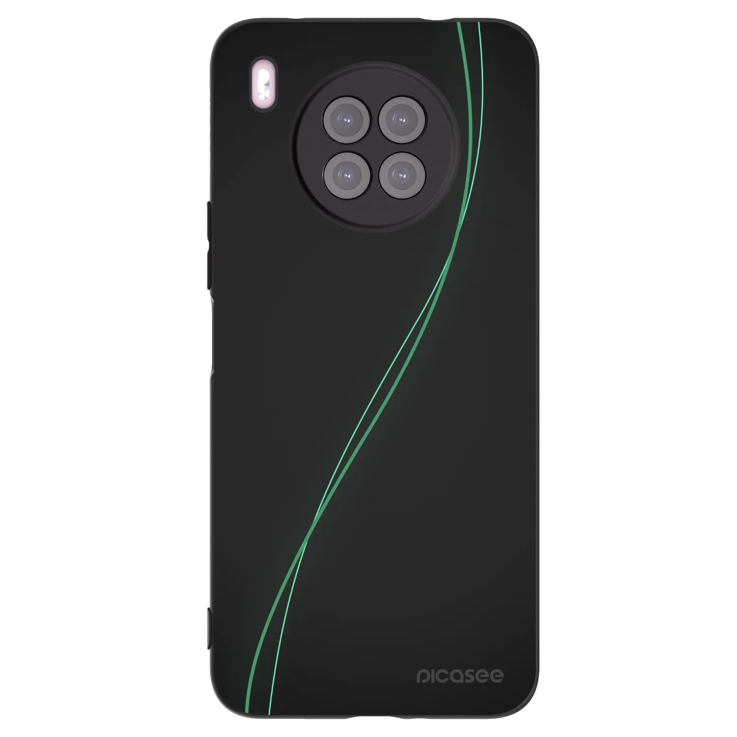 Picasee Μαύρη θήκη σιλικόνης για Huawei Nova 8i - Be Different