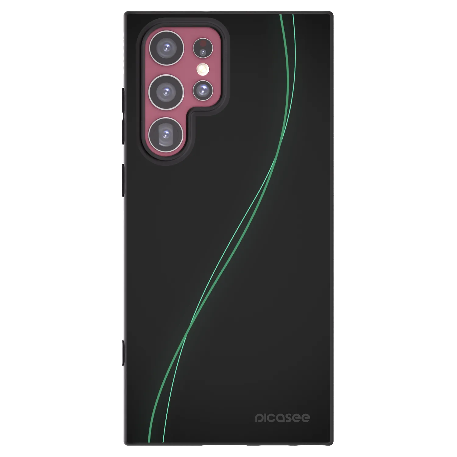 Picasee Μαύρη θήκη σιλικόνης για Samsung Galaxy S22 Ultra 5G - Be Different