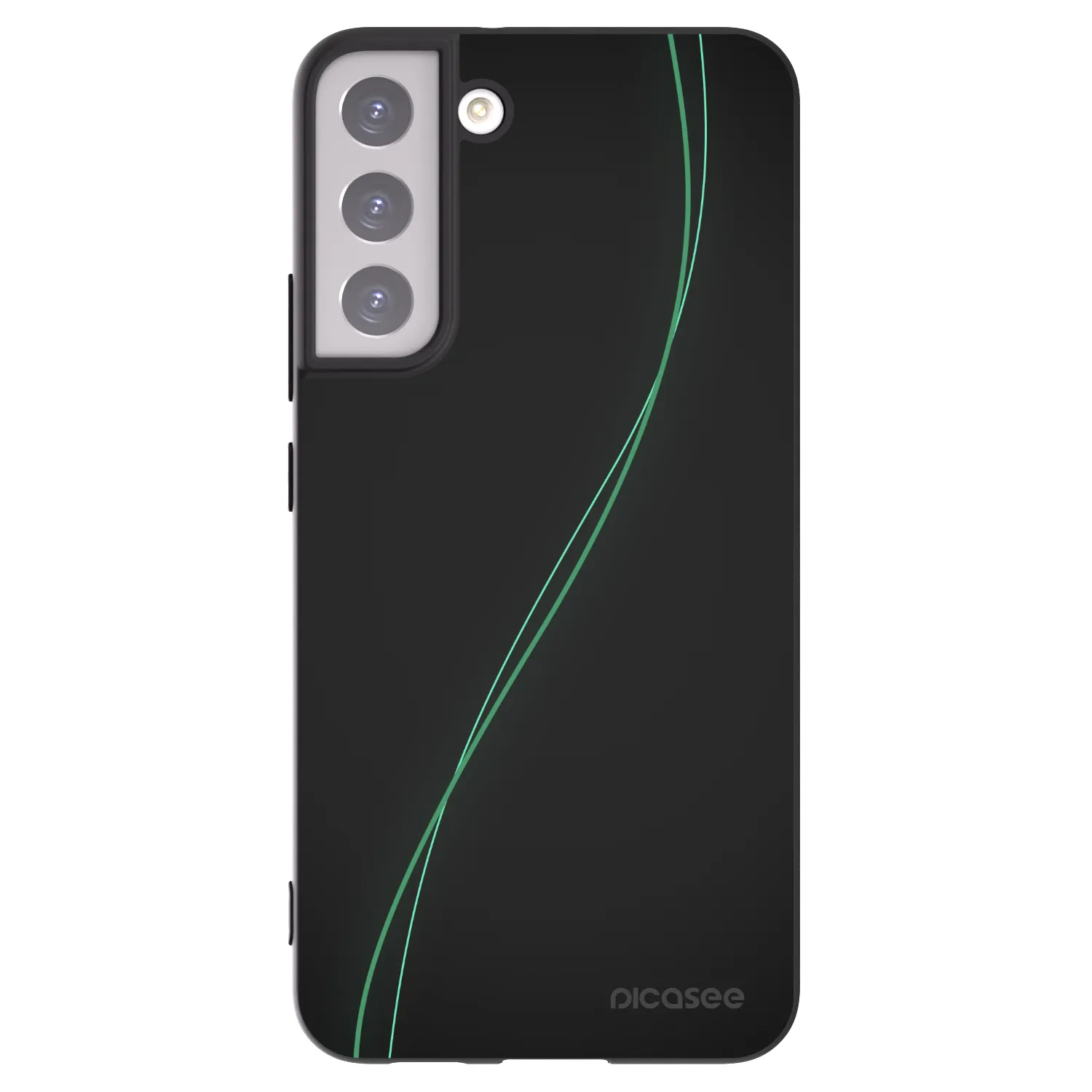 Picasee Μαύρη θήκη σιλικόνης για Samsung Galaxy S22+ 5G - Be Different