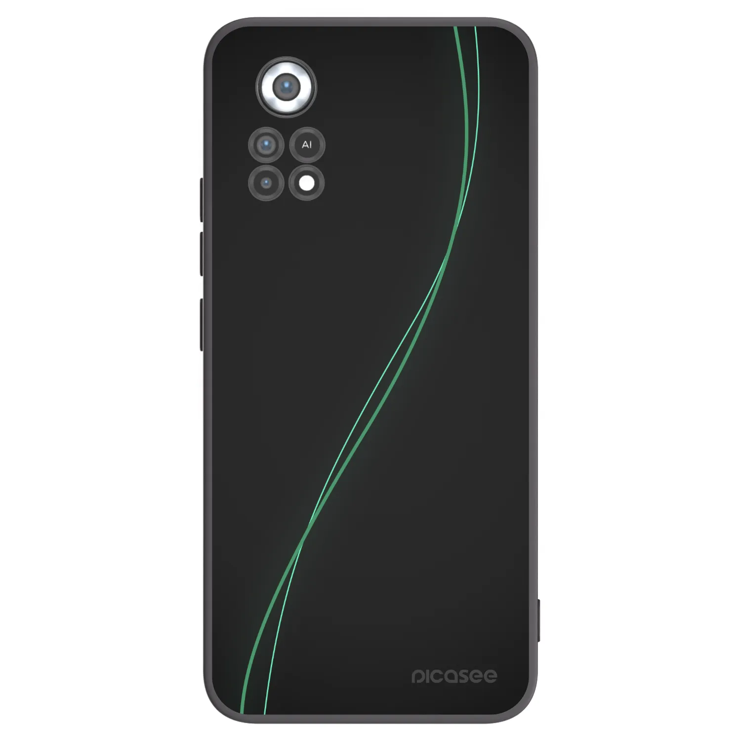 Picasee Μαύρη θήκη σιλικόνης για Xiaomi Poco X4 Pro 5G - Be Different