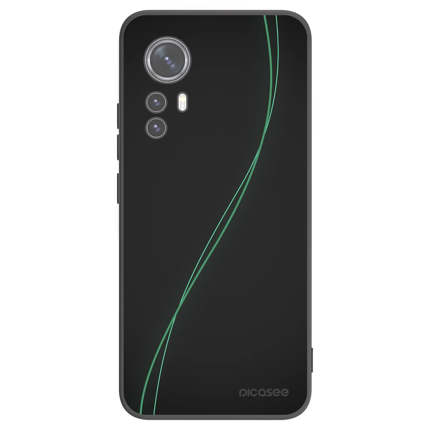 Picasee Μαύρη θήκη σιλικόνης για Xiaomi 12 - Be Different
