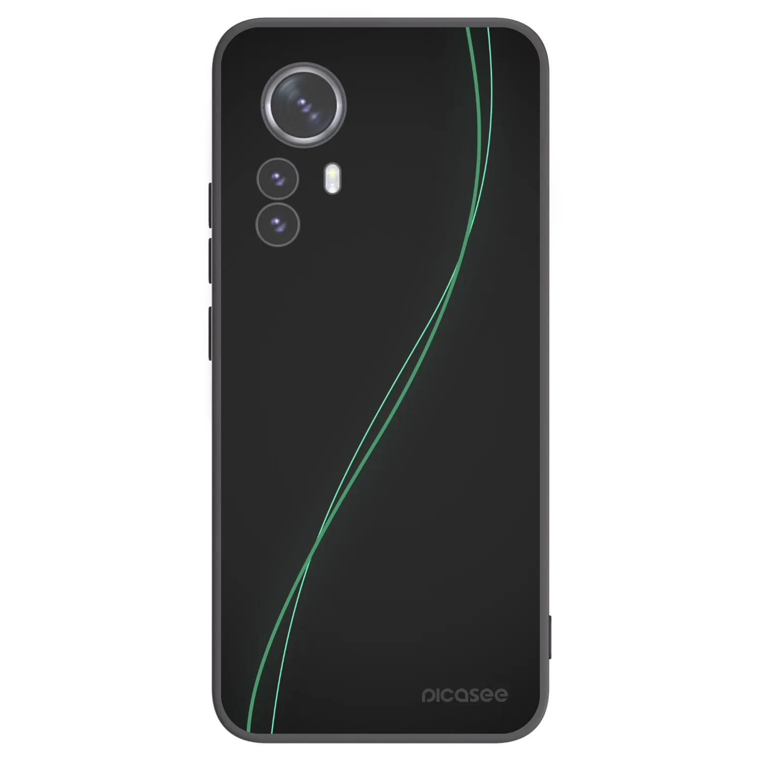 Picasee Μαύρη θήκη σιλικόνης για Xiaomi 12 Pro - Be Different