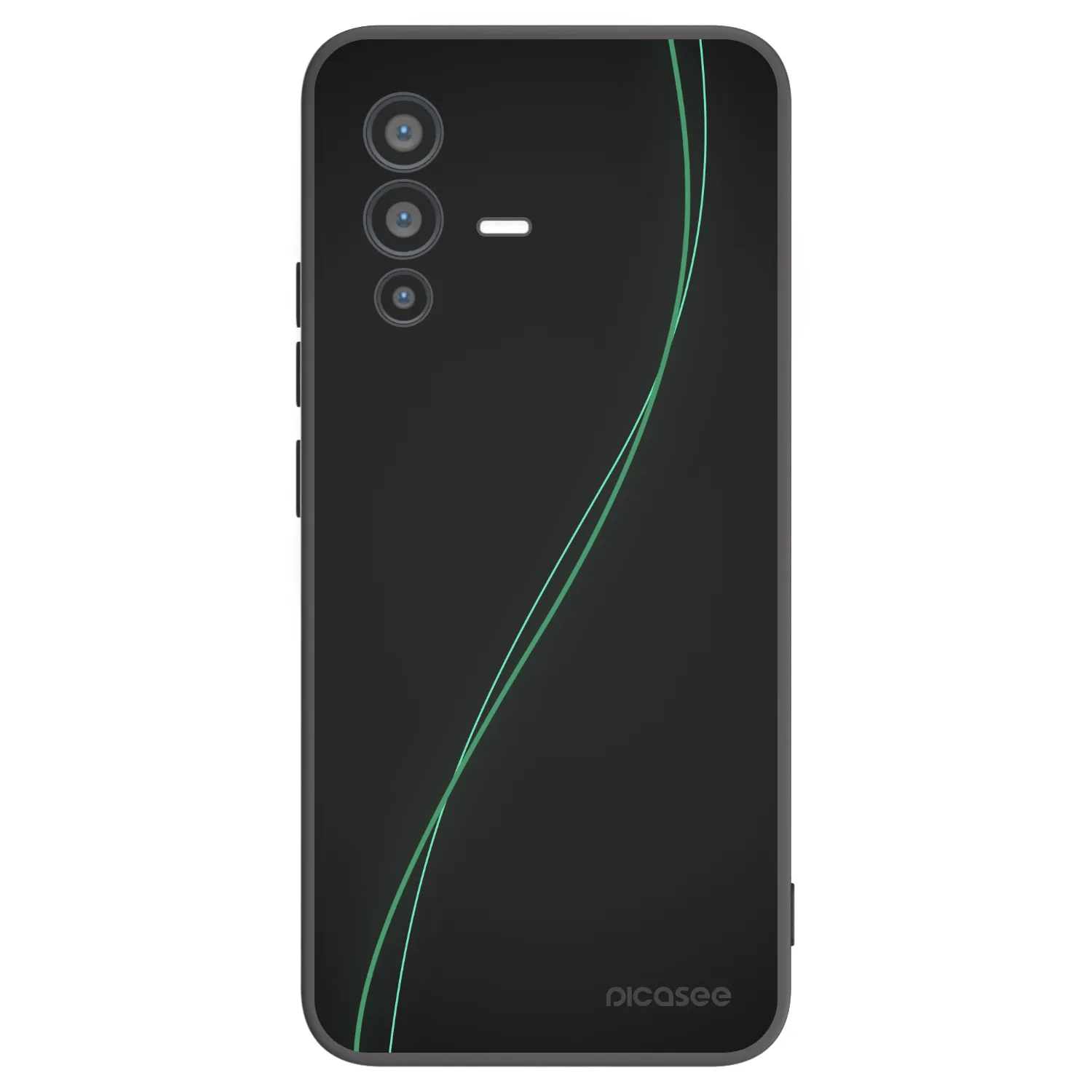 Picasee Μαύρη θήκη σιλικόνης για Vivo V23 5G - Be Different
